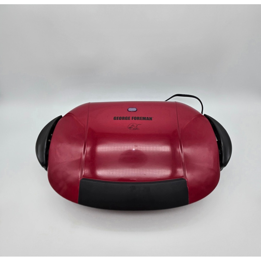 George Foreman Grilling Machine & Press GRP0004R Red 5-Serving Removable Plates‎